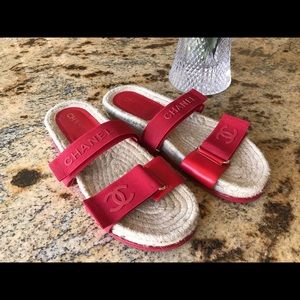 Authentic CHANEL espadrille sandals